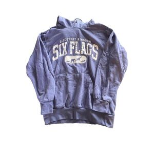 PURPLE SIX FLAGS HOODIE